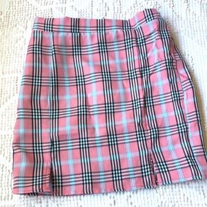 XS plaid skirt